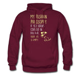 My fashion philosophy, Dogs Unisex T-shirt-Men's Hoodie | Hanes P170-I love Veterinary