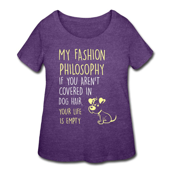 My fashion philosophy, Dogs Women's Curvy T-shirt-Women’s Curvy T-Shirt | LAT 3804-I love Veterinary