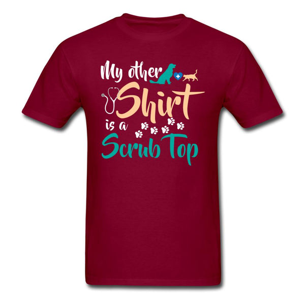 My other shirt is a scrub top Unisex T-shirt-Unisex Classic T-Shirt | Fruit of the Loom 3930-I love Veterinary