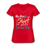 My other shirt is a scrub top Women's V-Neck T-Shirt-Women's V-Neck T-Shirt | Fruit of the Loom L39VR-I love Veterinary