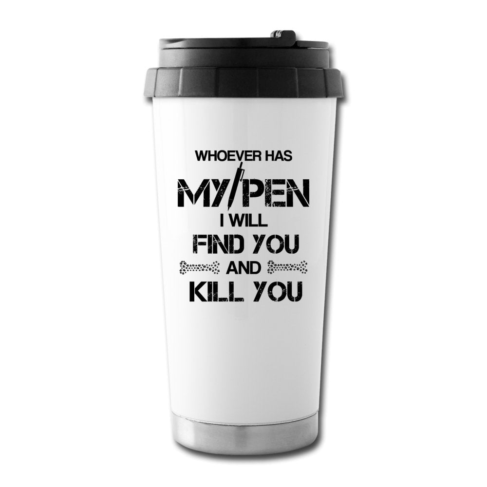 My Pen 16 oz Travel Mug-Travel Mug-I love Veterinary