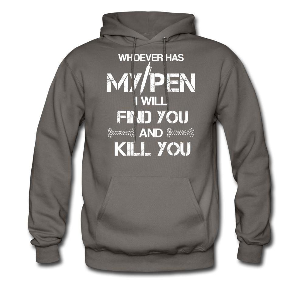 My Pen Unisex Hoodie-Men's Hoodie | Hanes P170-I love Veterinary