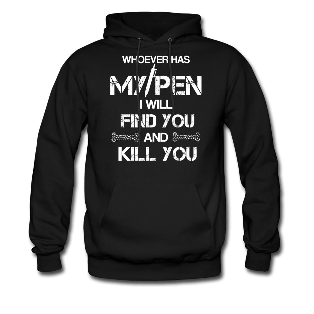 My Pen Unisex Hoodie-Men's Hoodie | Hanes P170-I love Veterinary