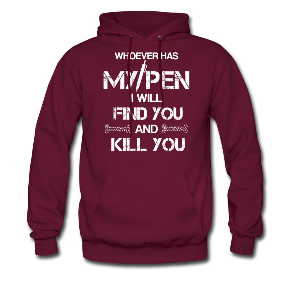 My Pen Unisex Hoodie-Men's Hoodie | Hanes P170-I love Veterinary
