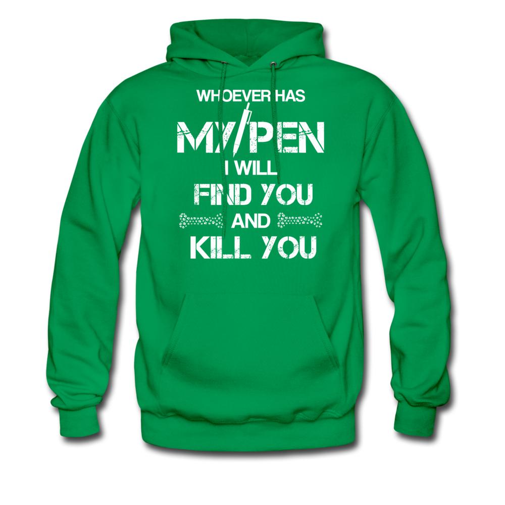 My Pen Unisex Hoodie-Men's Hoodie | Hanes P170-I love Veterinary