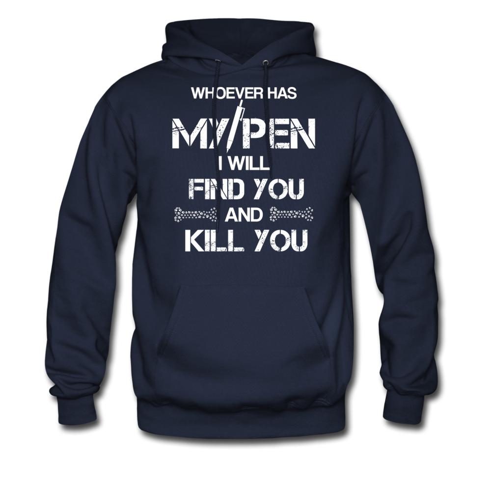 My Pen Unisex Hoodie-Men's Hoodie | Hanes P170-I love Veterinary