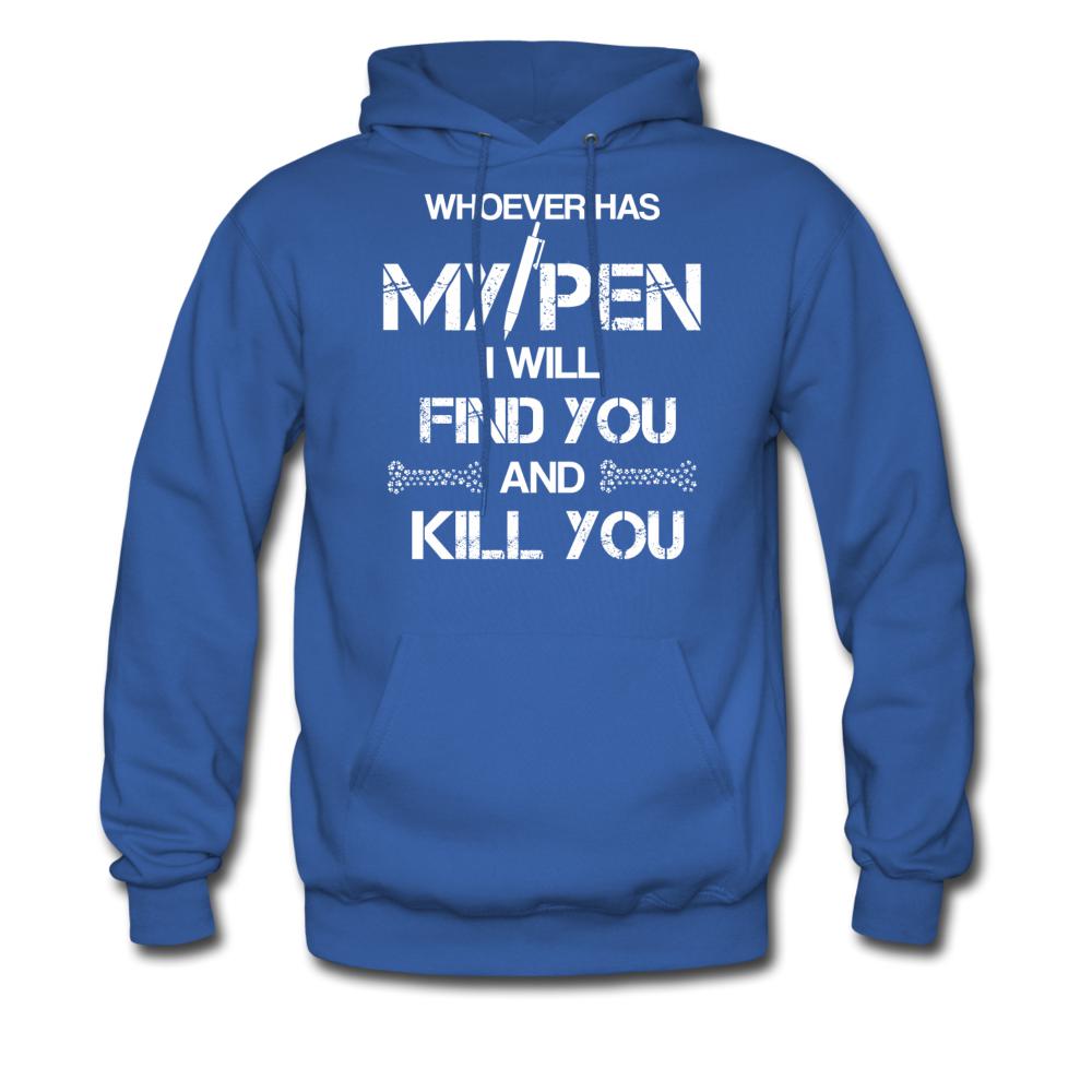 My Pen Unisex Hoodie-Men's Hoodie | Hanes P170-I love Veterinary