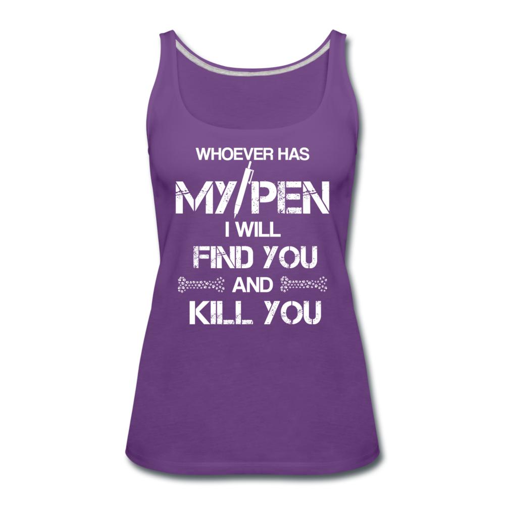 My Pen Women's Tank Top-Women’s Premium Tank Top | Spreadshirt 917-I love Veterinary