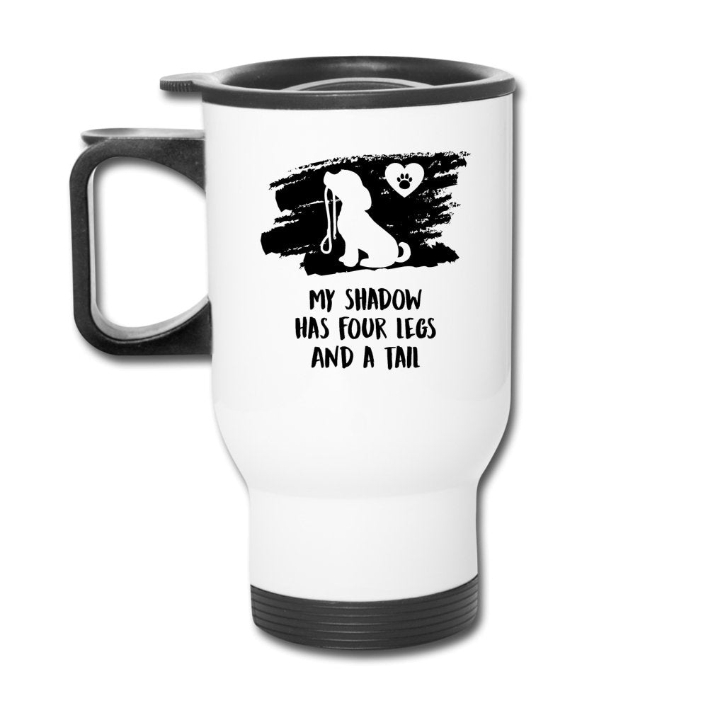 My shadow has four legs and a tail 14oz Travel Mug-Travel Mug | BestSub B4QC2-I love Veterinary