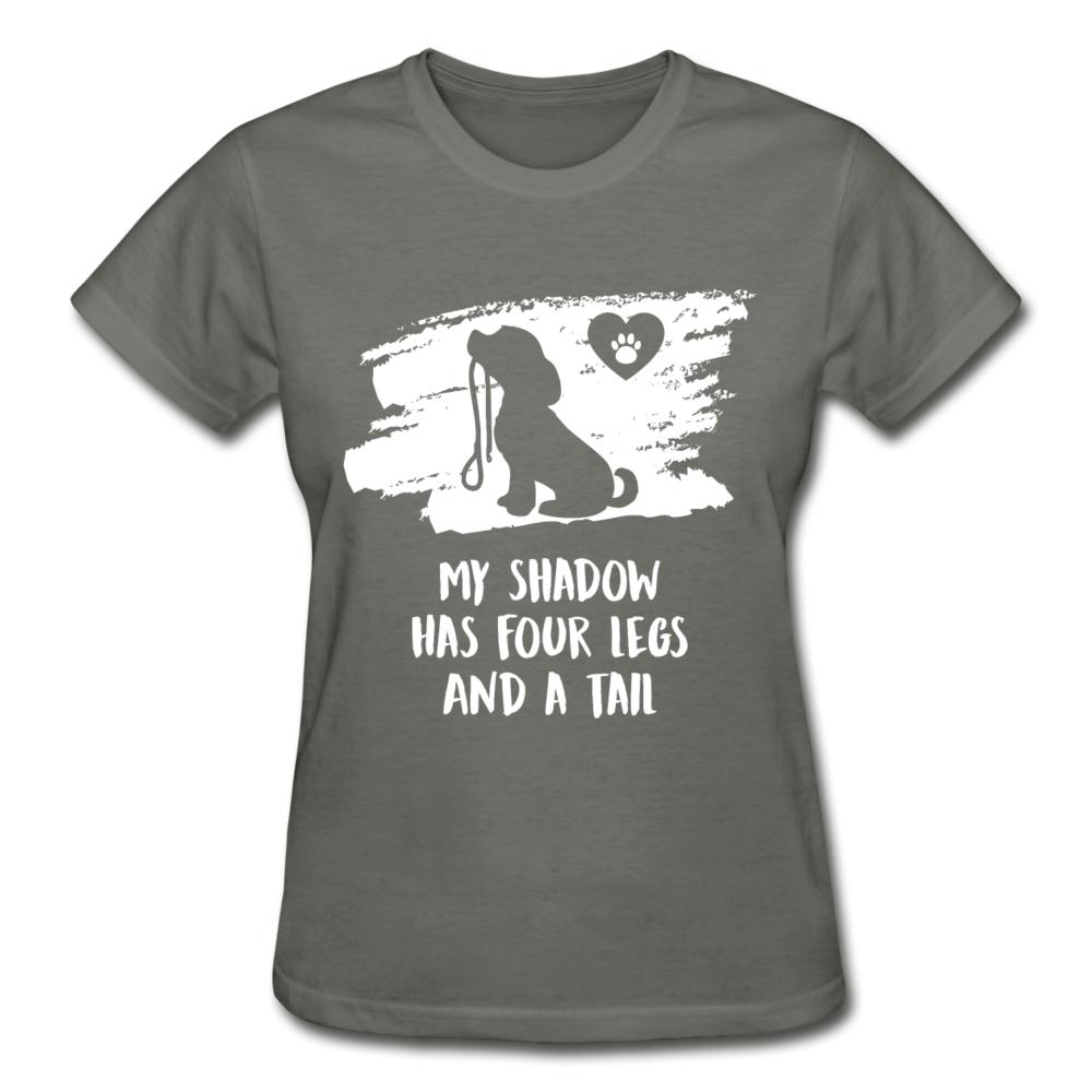 My shadow has four legs and a tail Gildan Ultra Cotton Ladies T-Shirt-Ultra Cotton Ladies T-Shirt | Gildan G200L-I love Veterinary