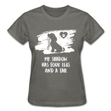 My shadow has four legs and a tail Gildan Ultra Cotton Ladies T-Shirt-Ultra Cotton Ladies T-Shirt | Gildan G200L-I love Veterinary