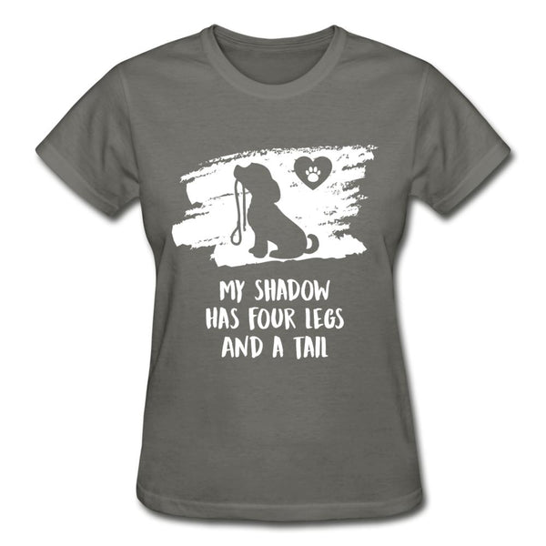 My shadow has four legs and a tail Gildan Ultra Cotton Ladies T-Shirt-Ultra Cotton Ladies T-Shirt | Gildan G200L-I love Veterinary