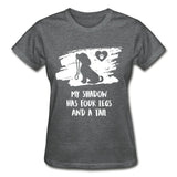 My shadow has four legs and a tail Gildan Ultra Cotton Ladies T-Shirt-Ultra Cotton Ladies T-Shirt | Gildan G200L-I love Veterinary