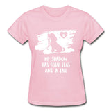 My shadow has four legs and a tail Gildan Ultra Cotton Ladies T-Shirt-Ultra Cotton Ladies T-Shirt | Gildan G200L-I love Veterinary