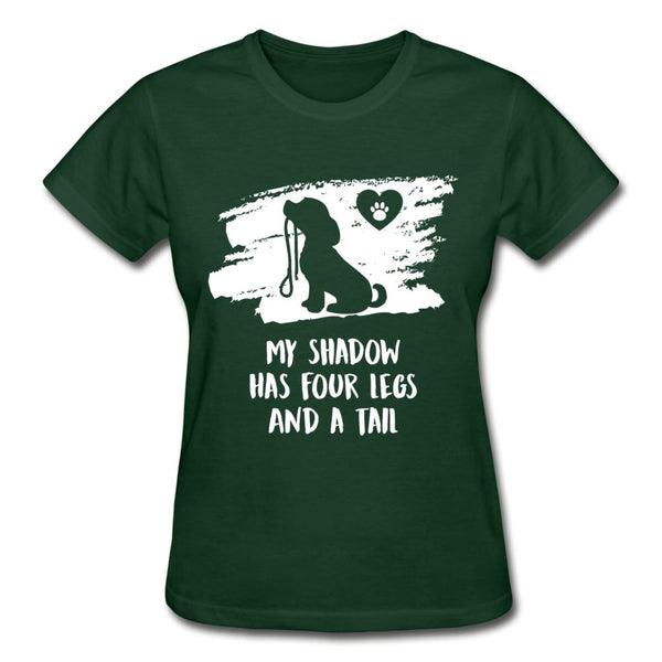 My shadow has four legs and a tail Gildan Ultra Cotton Ladies T-Shirt-Ultra Cotton Ladies T-Shirt | Gildan G200L-I love Veterinary