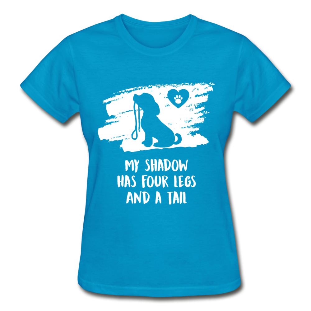 My shadow has four legs and a tail Gildan Ultra Cotton Ladies T-Shirt-Ultra Cotton Ladies T-Shirt | Gildan G200L-I love Veterinary