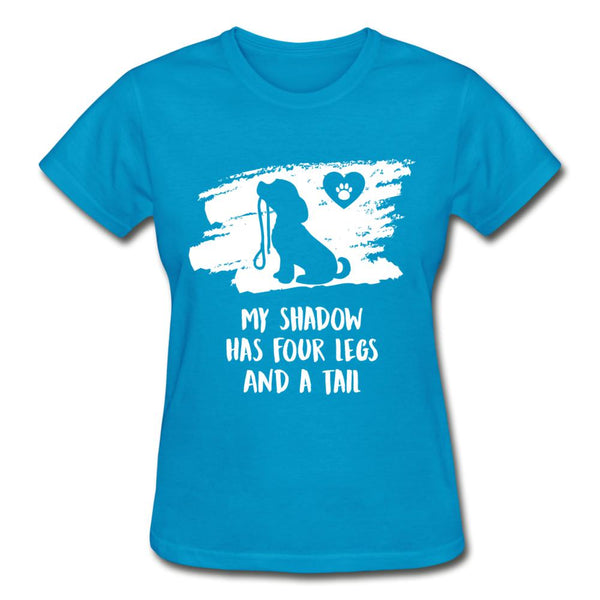My shadow has four legs and a tail Gildan Ultra Cotton Ladies T-Shirt-Ultra Cotton Ladies T-Shirt | Gildan G200L-I love Veterinary
