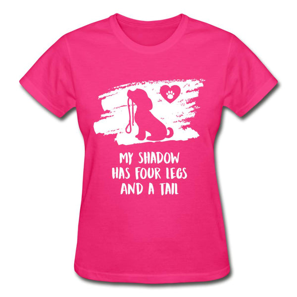 My shadow has four legs and a tail Gildan Ultra Cotton Ladies T-Shirt-Ultra Cotton Ladies T-Shirt | Gildan G200L-I love Veterinary