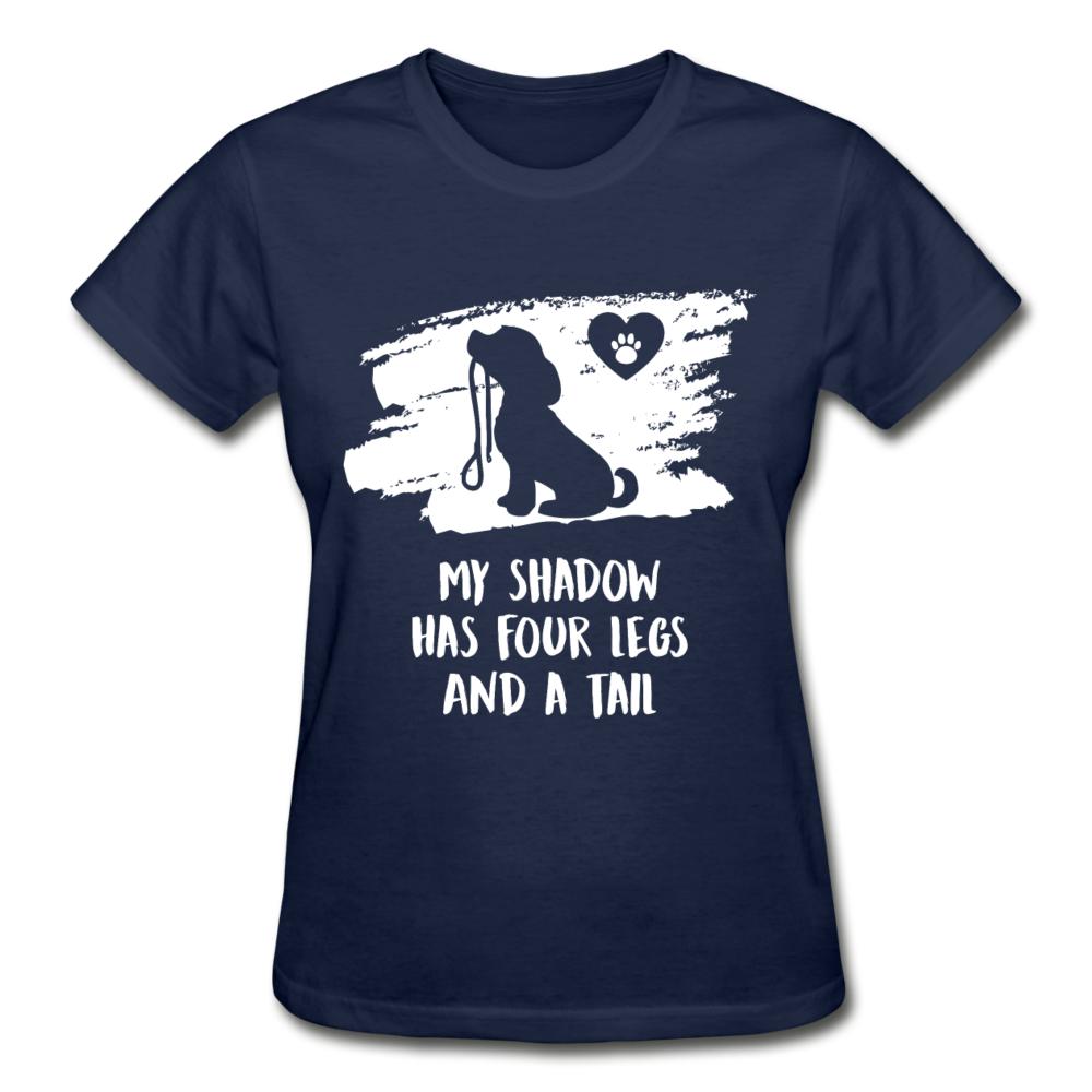 My shadow has four legs and a tail Gildan Ultra Cotton Ladies T-Shirt-Ultra Cotton Ladies T-Shirt | Gildan G200L-I love Veterinary