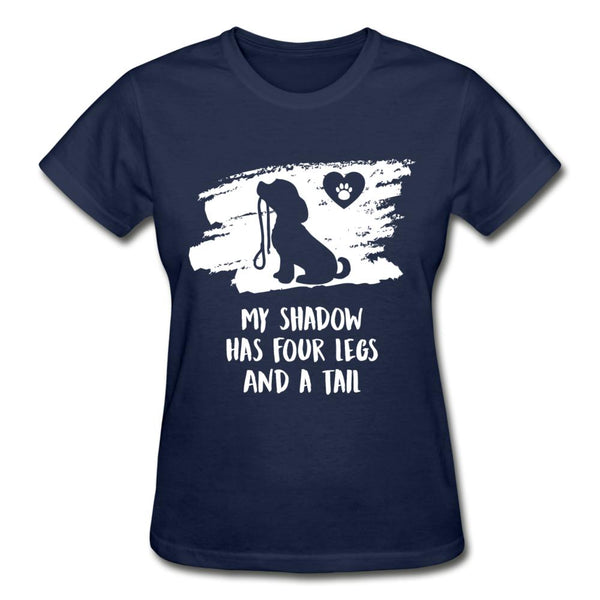 My shadow has four legs and a tail Gildan Ultra Cotton Ladies T-Shirt-Ultra Cotton Ladies T-Shirt | Gildan G200L-I love Veterinary