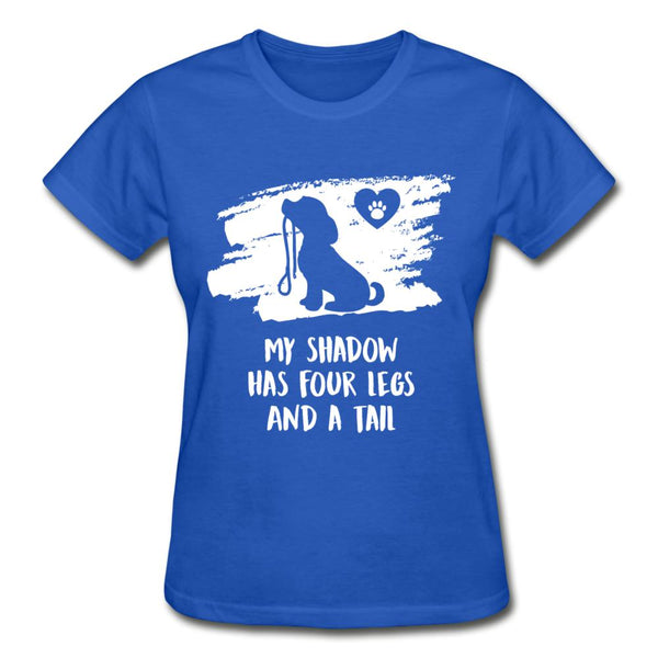 My shadow has four legs and a tail Gildan Ultra Cotton Ladies T-Shirt-Ultra Cotton Ladies T-Shirt | Gildan G200L-I love Veterinary