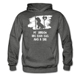 My shadow has four legs and a tail Unisex Hoodie-Men's Hoodie | Hanes P170-I love Veterinary