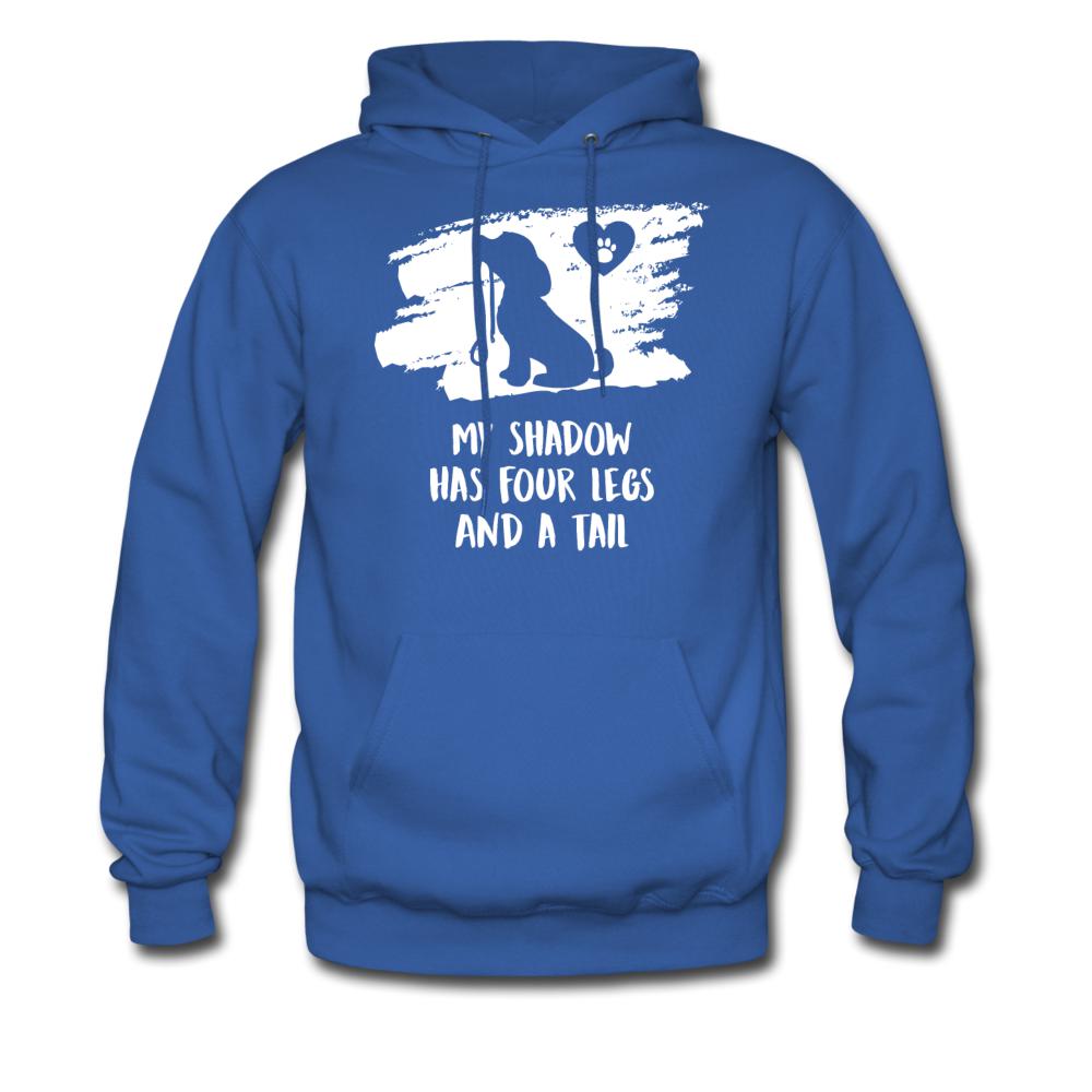 My shadow has four legs and a tail Unisex Hoodie-Men's Hoodie | Hanes P170-I love Veterinary