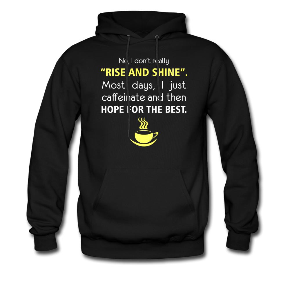 No, I don't really "rise and shine" Unisex Hoodie-Men's Hoodie | Hanes P170-I love Veterinary