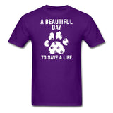 NOMV A beautiful day to save a life Unisex T-Shirt-NOMV Unisex T-shirt-I love Veterinary