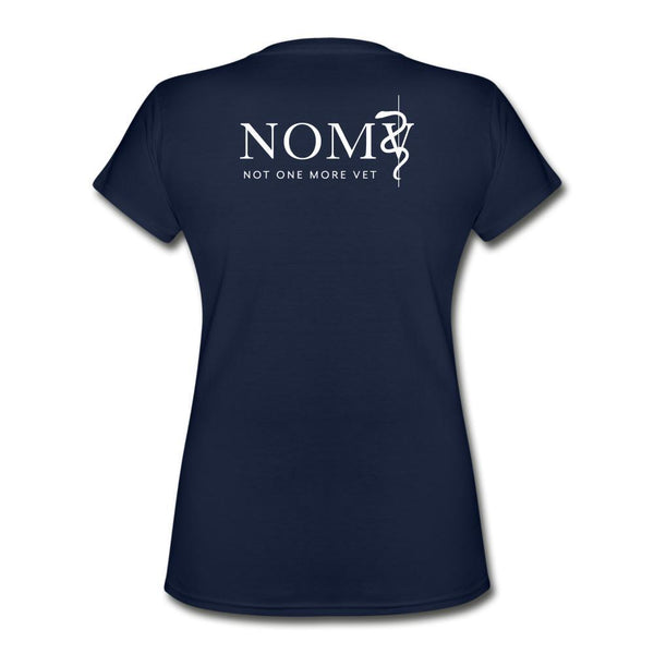 NOMV A beautiful day to save a life Women's V-Neck T-Shirt-NOMV-I love Veterinary