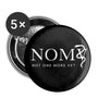 NOMV Black Buttons large 2.2'' (5-pack)-NOMV-I love Veterinary