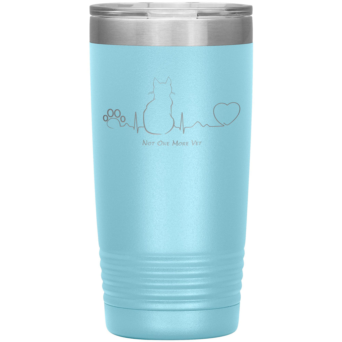 NOMV Cat Pulse 20 oz Vacuum Tumbler-NOMV-I love Veterinary