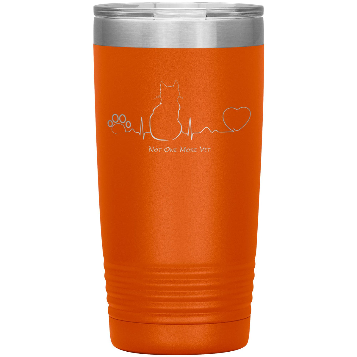 NOMV Cat Pulse 20 oz Vacuum Tumbler-NOMV-I love Veterinary
