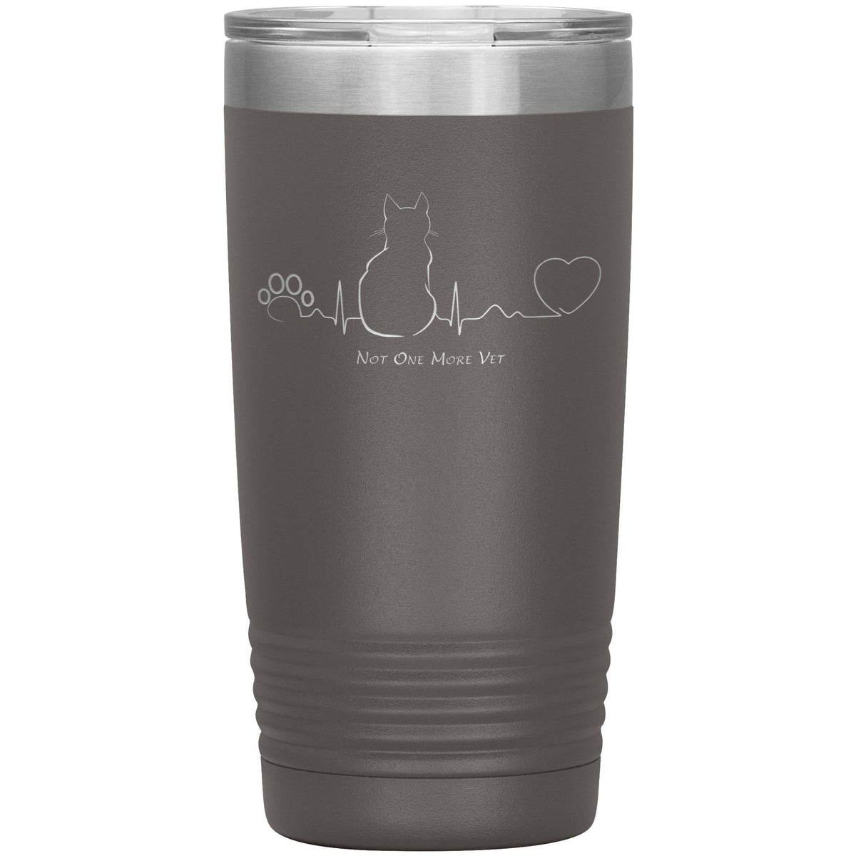 NOMV Cat Pulse 20 oz Vacuum Tumbler-NOMV-I love Veterinary