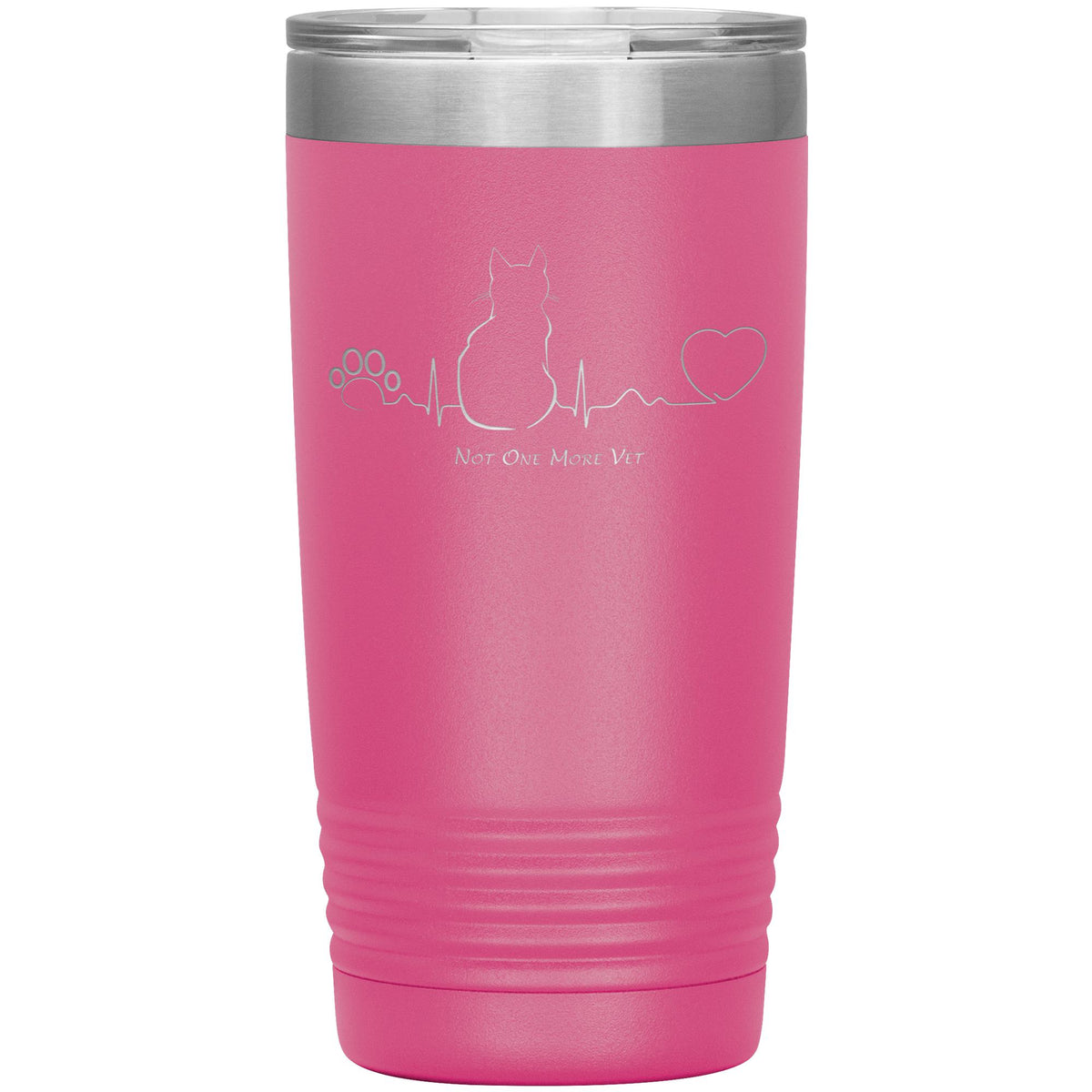 NOMV Cat Pulse 20 oz Vacuum Tumbler-NOMV-I love Veterinary