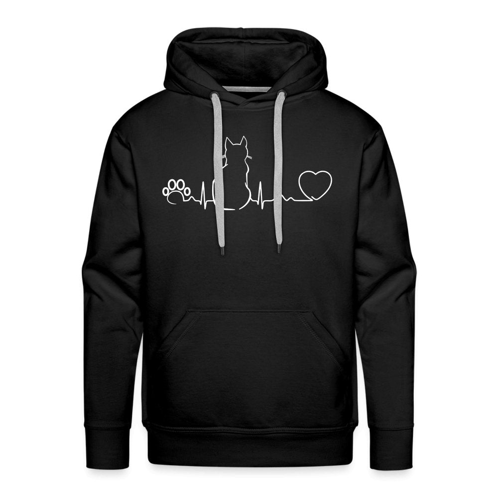NOMV Cat Pulse Men’s Premium Hoodie-NOMV-I love Veterinary