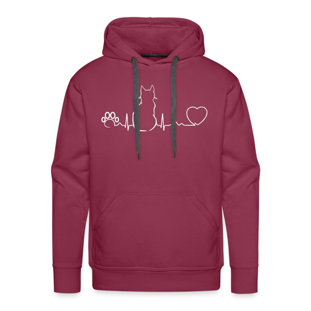 NOMV Cat Pulse Men’s Premium Hoodie-NOMV-I love Veterinary