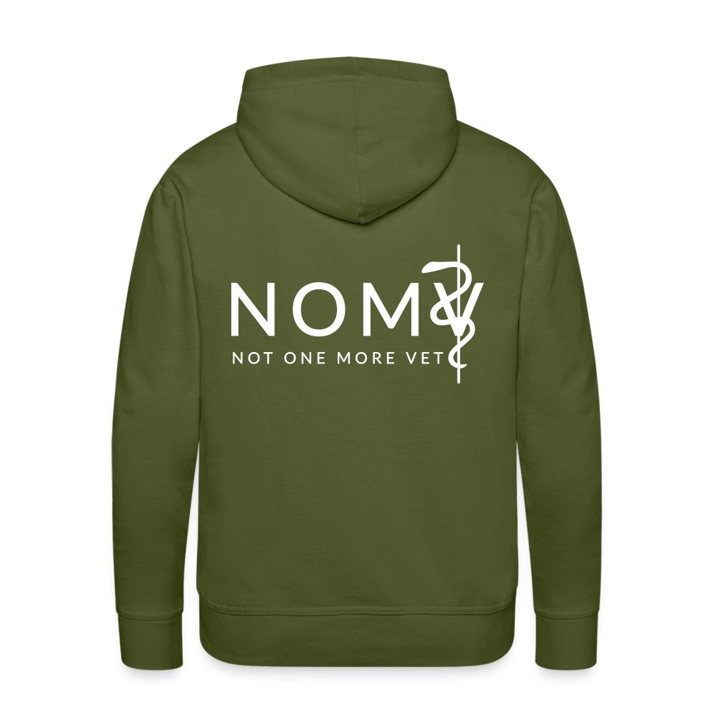 NOMV Cat Pulse Men’s Premium Hoodie-NOMV-I love Veterinary