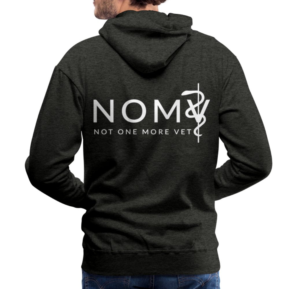 NOMV Cat Pulse Men’s Premium Hoodie-NOMV-I love Veterinary