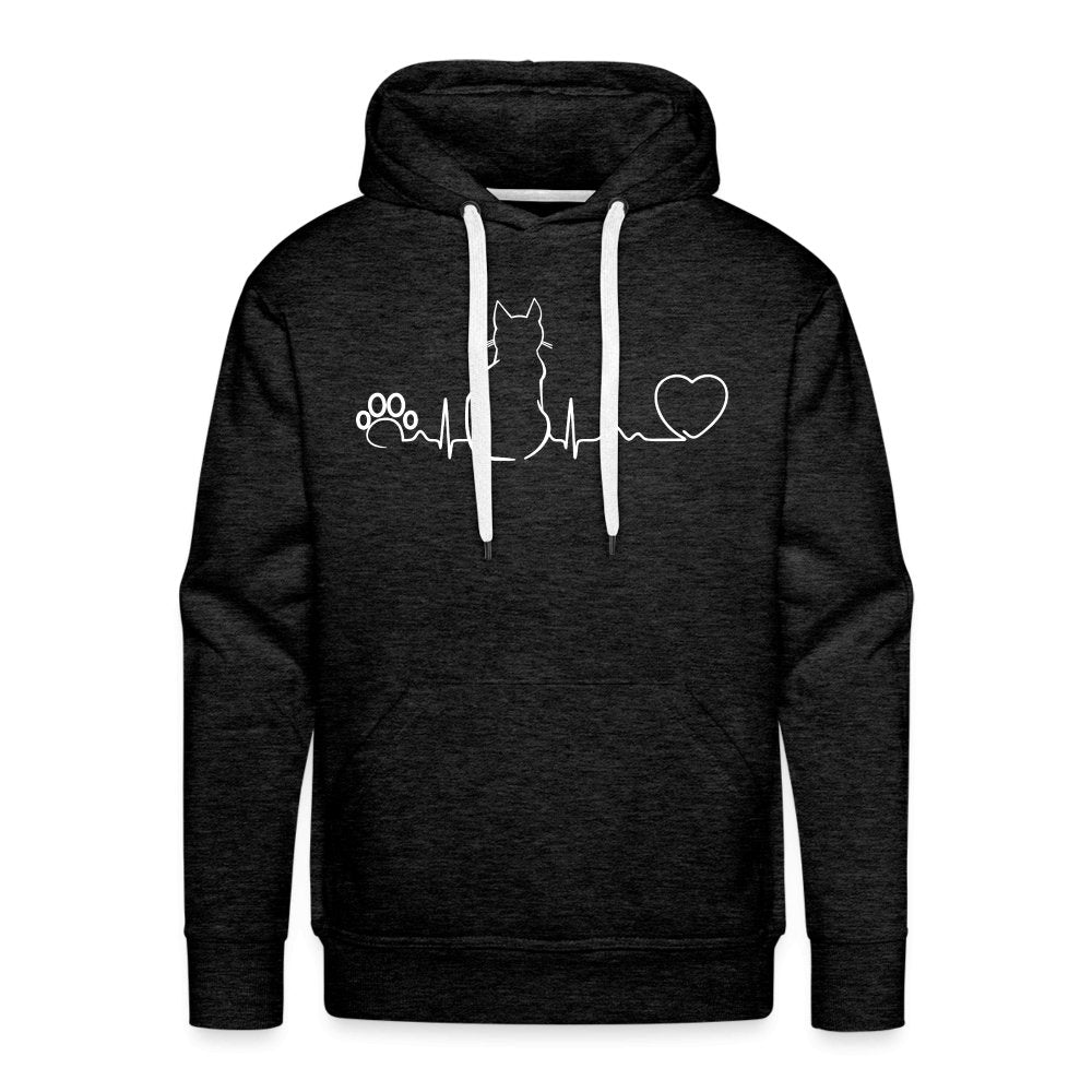 NOMV Cat Pulse Men’s Premium Hoodie-NOMV-I love Veterinary