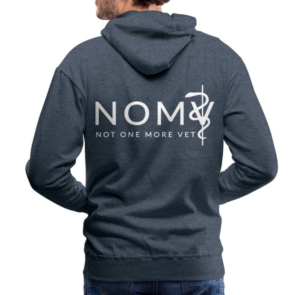 NOMV Cat Pulse Men’s Premium Hoodie-NOMV-I love Veterinary
