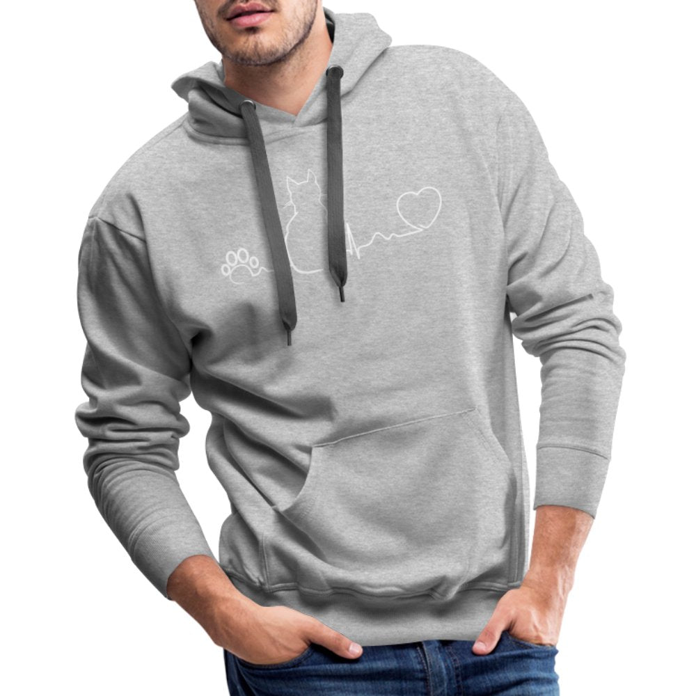 NOMV Cat Pulse Men’s Premium Hoodie-NOMV-I love Veterinary