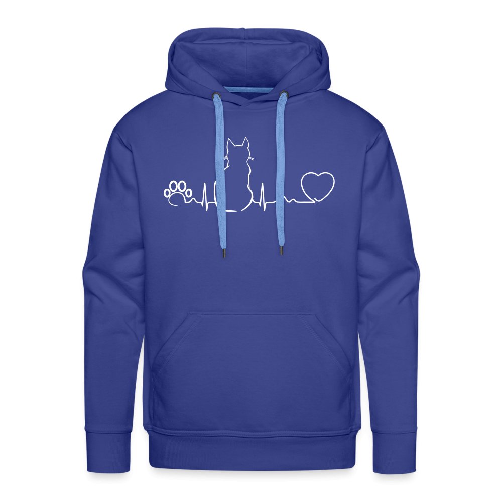 NOMV Cat Pulse Men’s Premium Hoodie-NOMV-I love Veterinary