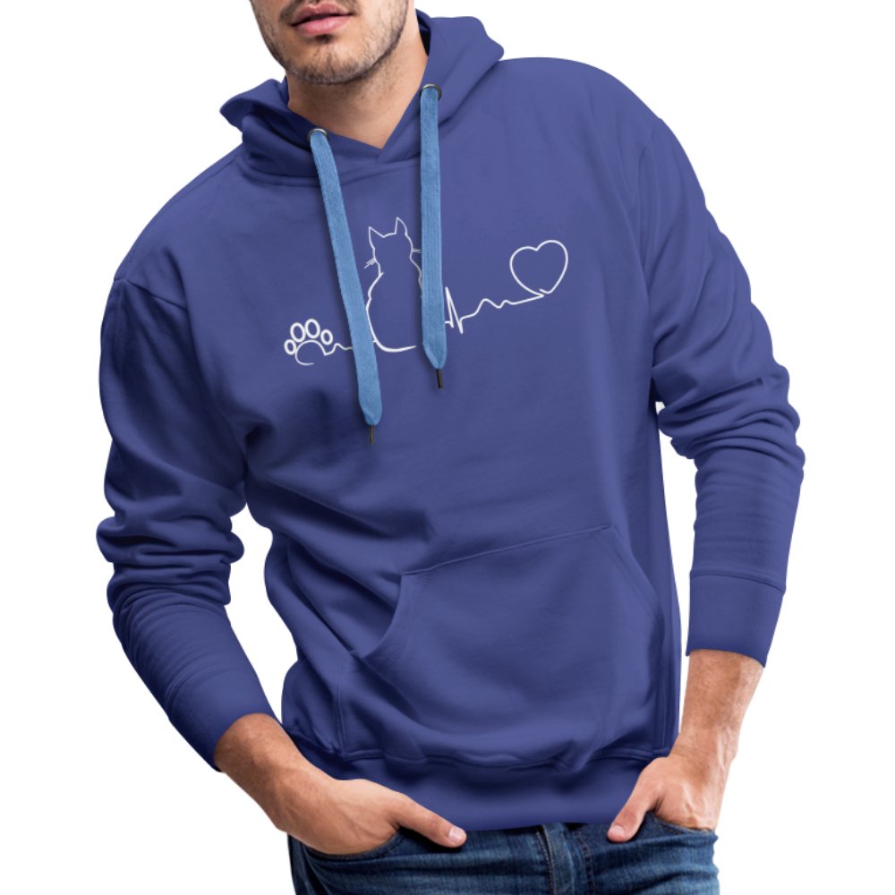 NOMV Cat Pulse Men’s Premium Hoodie-NOMV-I love Veterinary