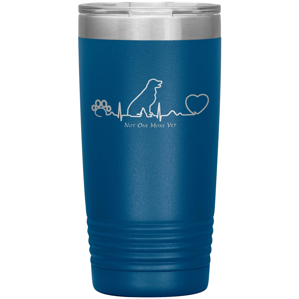 NOMV Dog Heartbeat 20 oz Vacuum Tumbler-NOMV-I love Veterinary