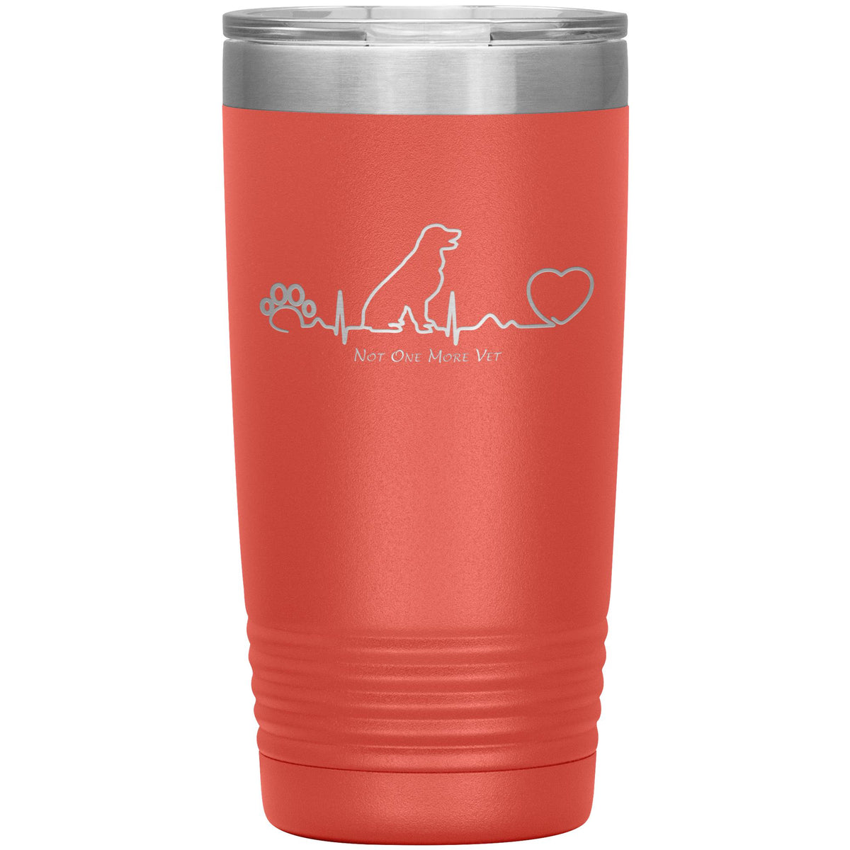 NOMV Dog Heartbeat 20 oz Vacuum Tumbler-NOMV-I love Veterinary