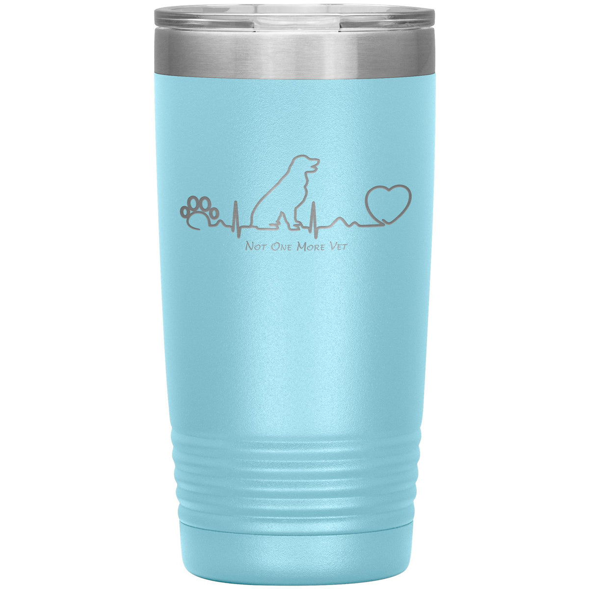 NOMV Dog Heartbeat 20 oz Vacuum Tumbler-NOMV-I love Veterinary