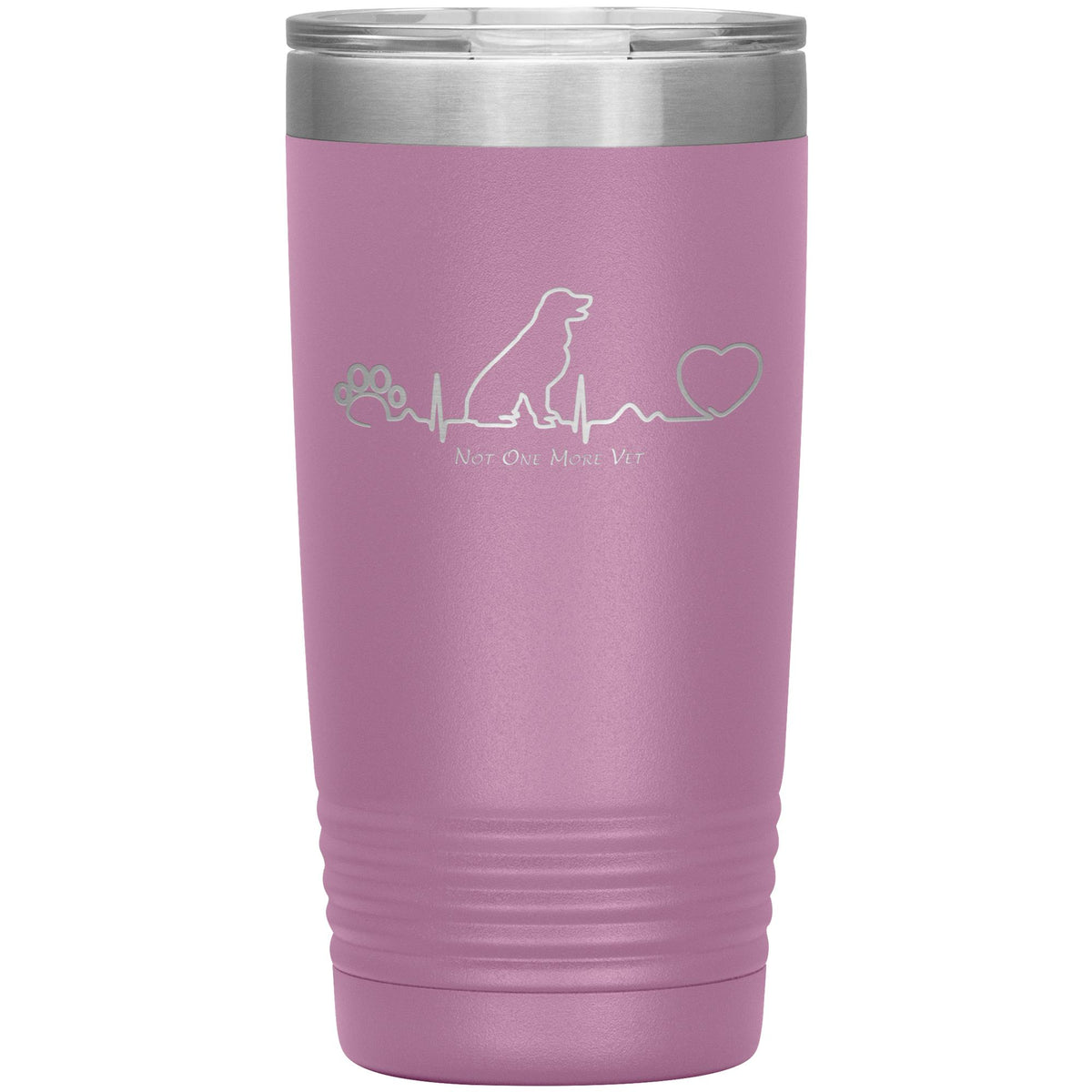 NOMV Dog Heartbeat 20 oz Vacuum Tumbler-NOMV-I love Veterinary