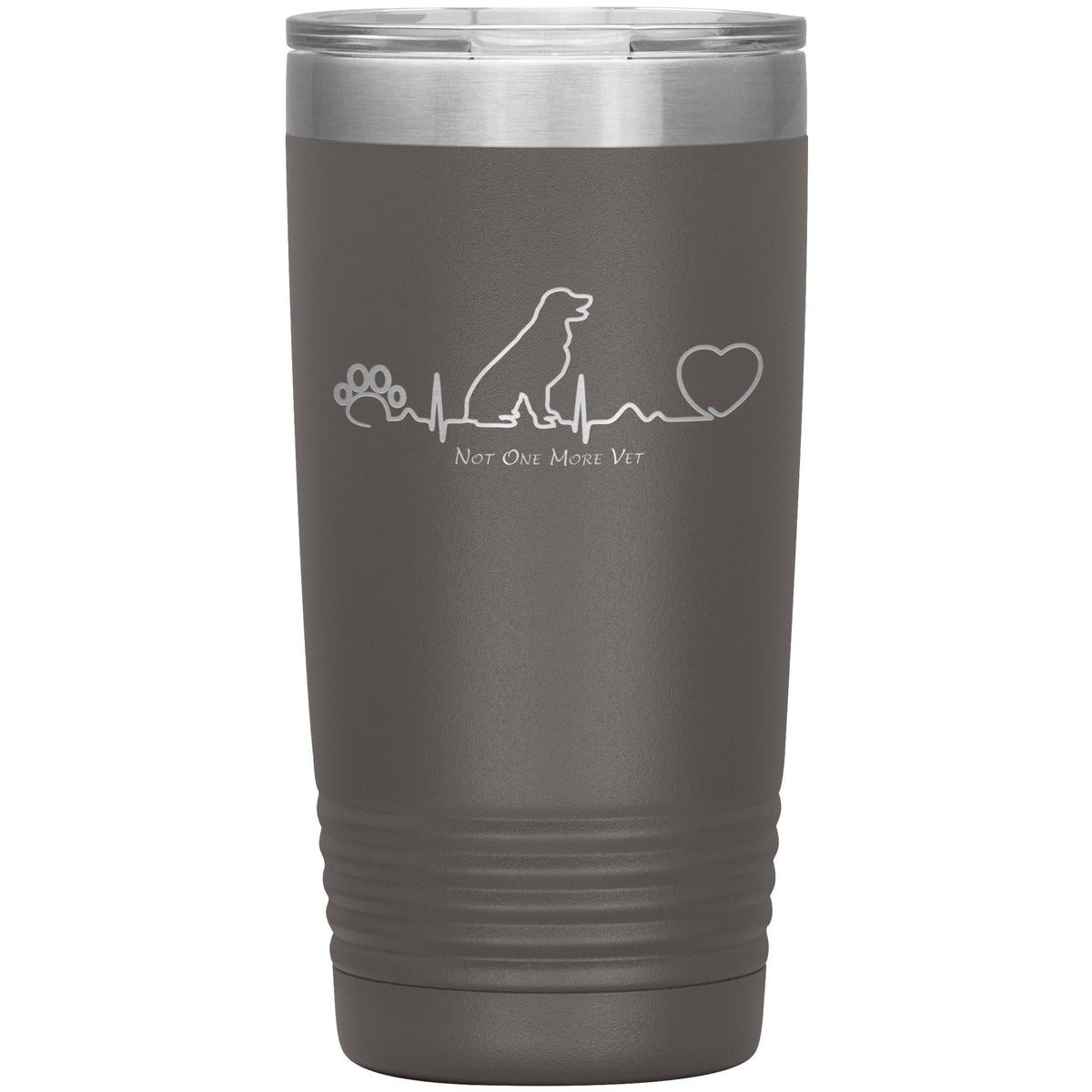 NOMV Dog Heartbeat 20 oz Vacuum Tumbler-NOMV-I love Veterinary