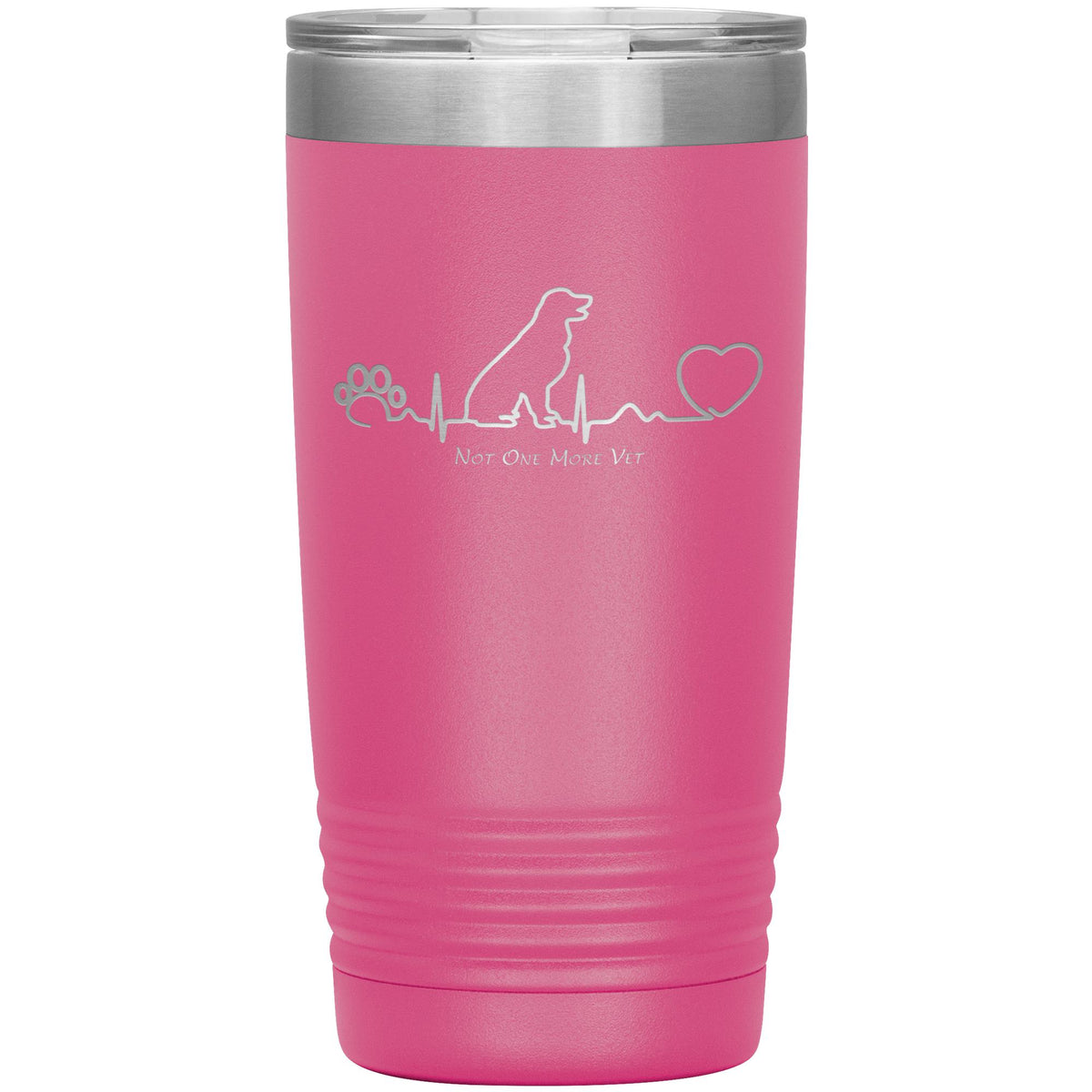 NOMV Dog Heartbeat 20 oz Vacuum Tumbler-NOMV-I love Veterinary